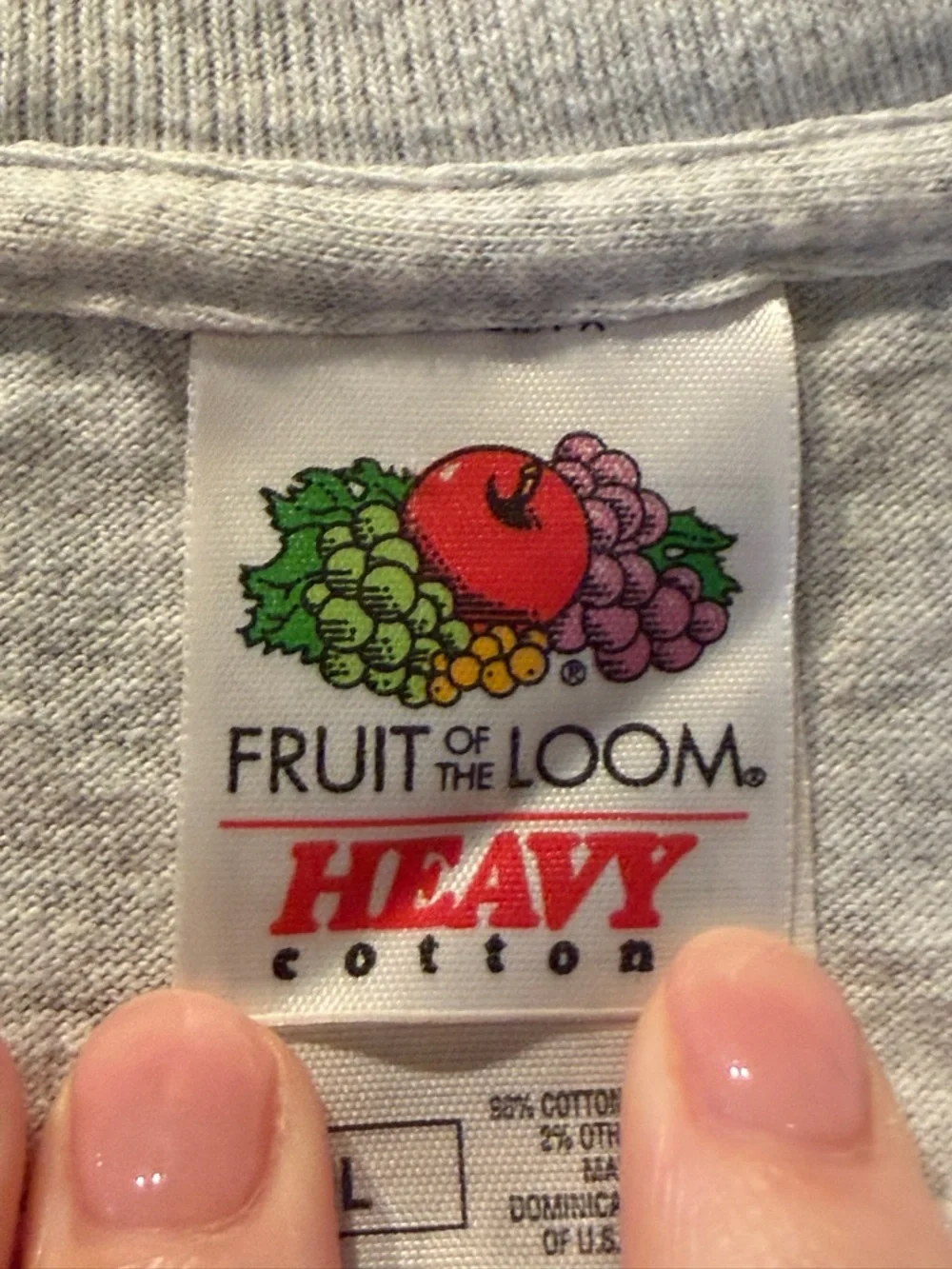 Fruit of the Loom Light Gray Tee with Green & Purple Cartoon Pilot Print - Picture 4 of 5